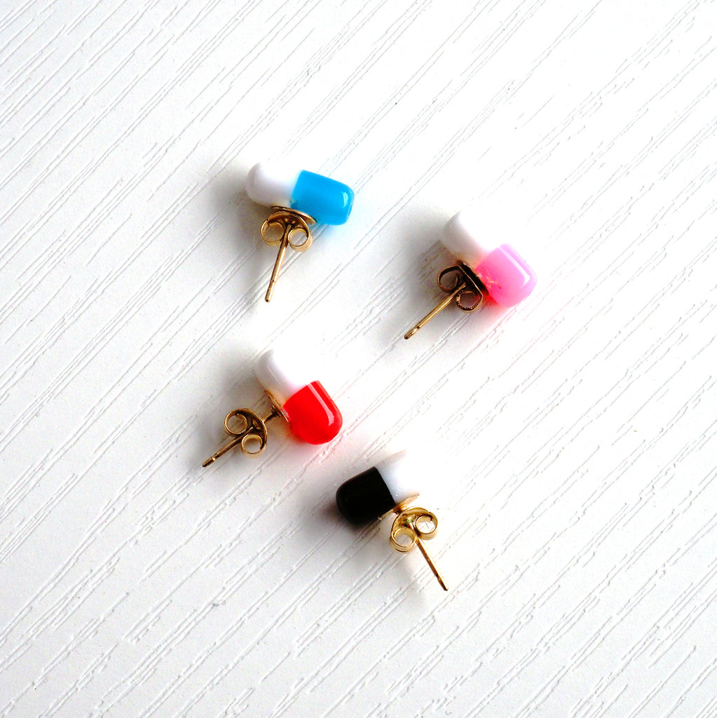 Signature Pill Stud Earrings